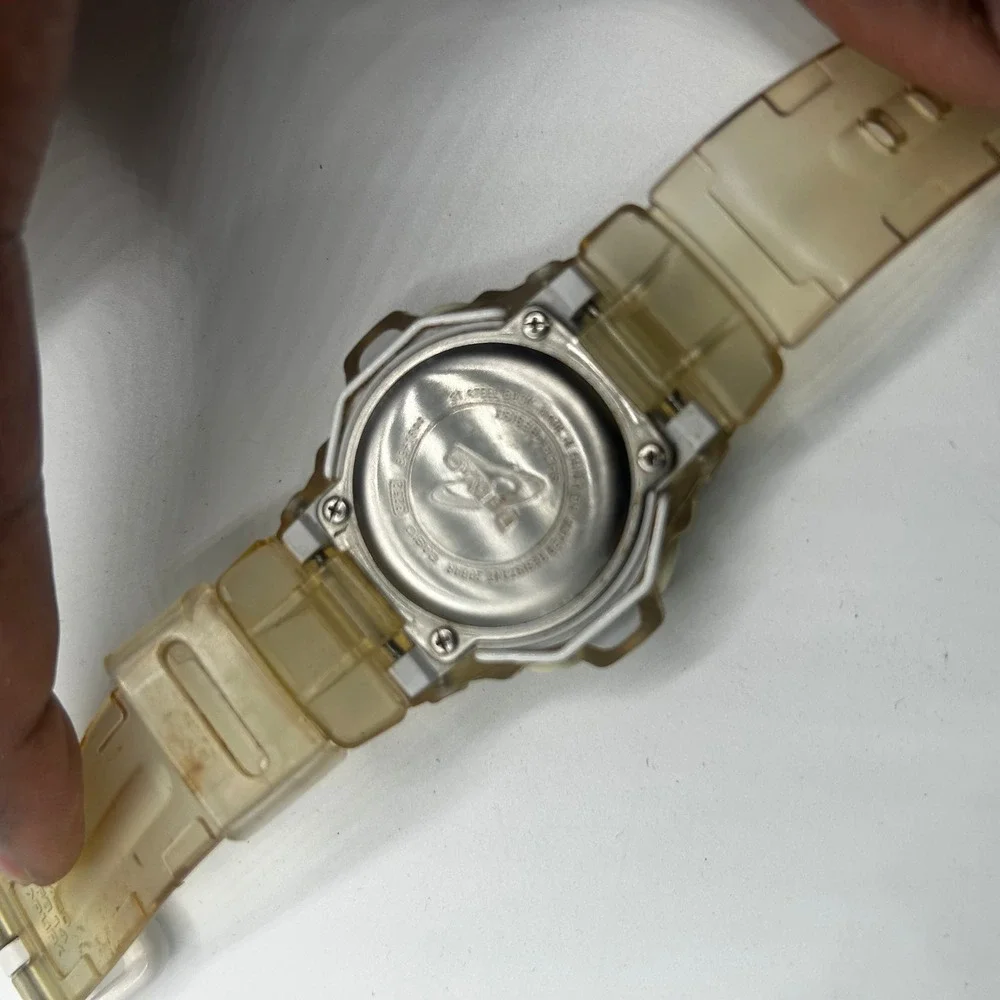 Casio Baby-G BG-169 Digital Watch Translucent Jelly Amber Gold Vintage Sport